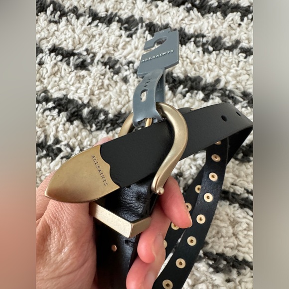 ALL SAINTS STUDDED BELT - SIZE M - Picture 2 of 8